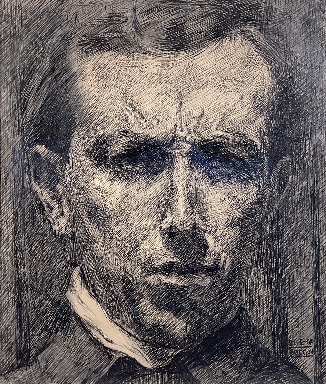 Selvportrett av Umberto Boccioni