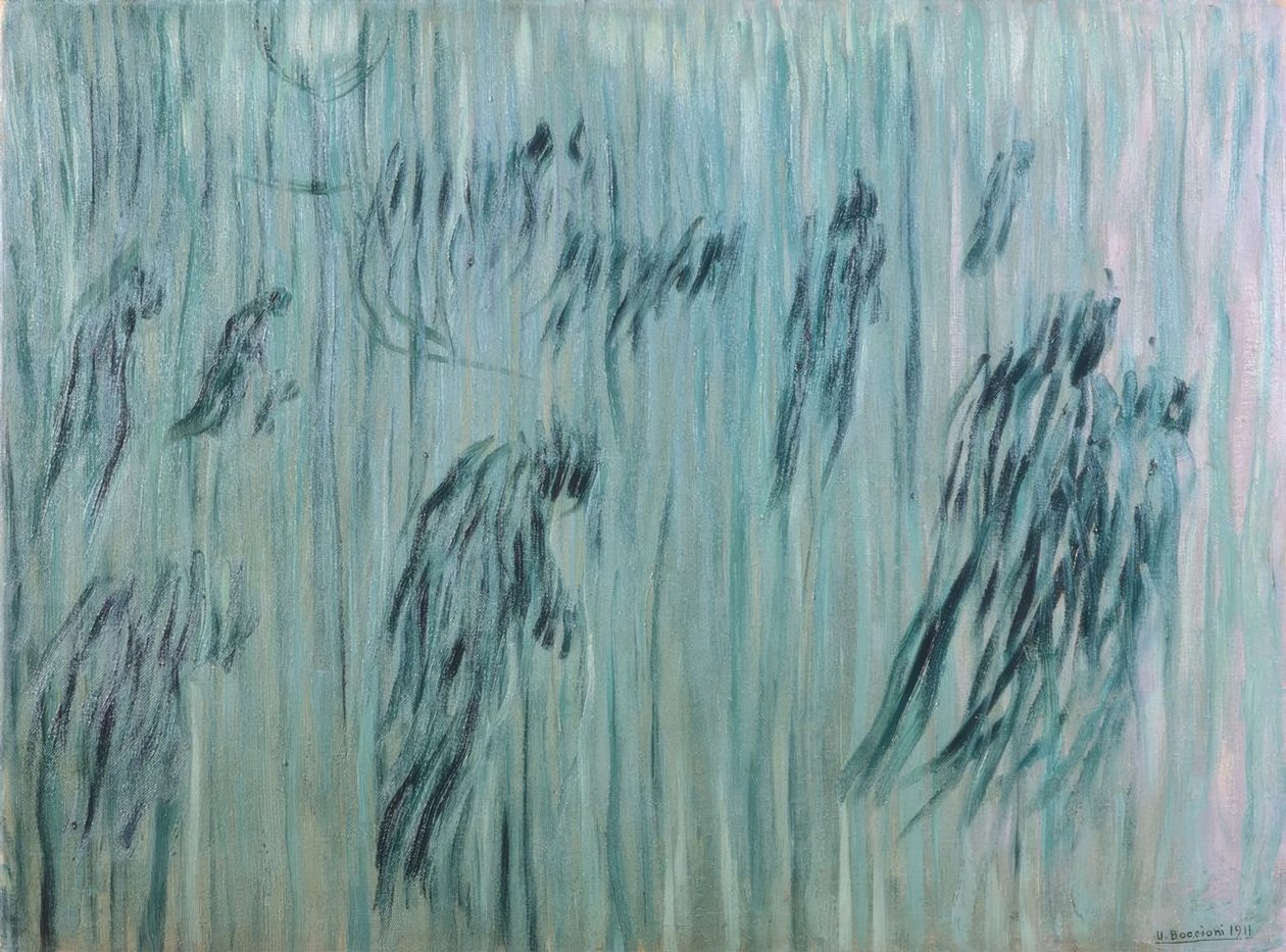 De som blir, 1911, av Umberto Boccioni