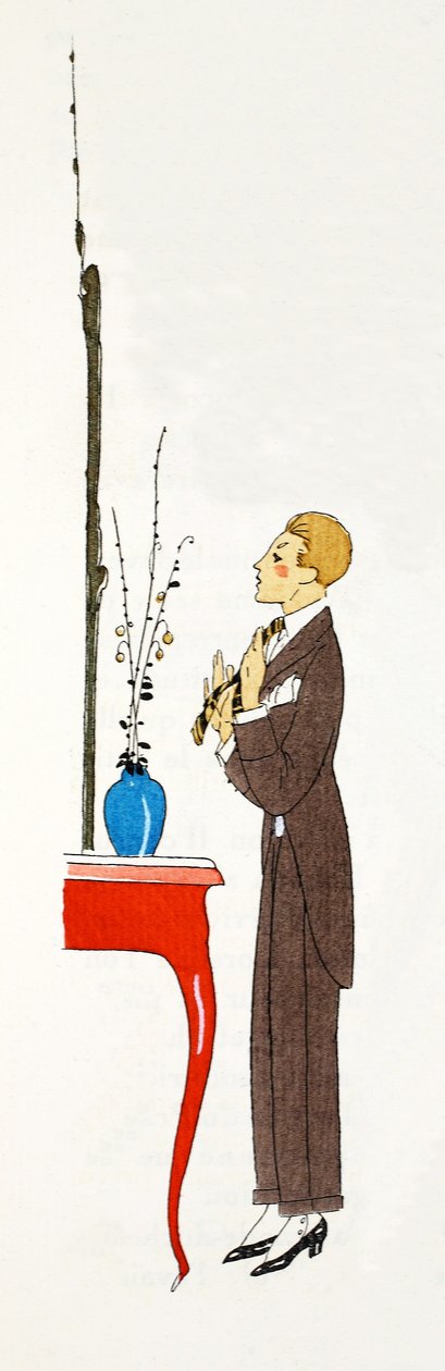 Siste minutts justeringer før du går ut (pochoir print) av Umberto Brunelleschi