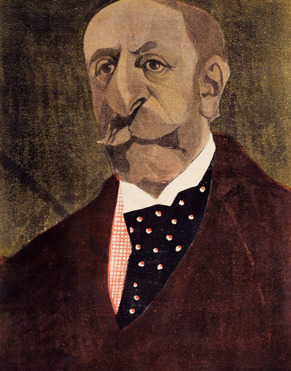 Portrett av Charles Camille Saint-Saens, fransk komponist, pianist og organist av Umberto Brunelleschi