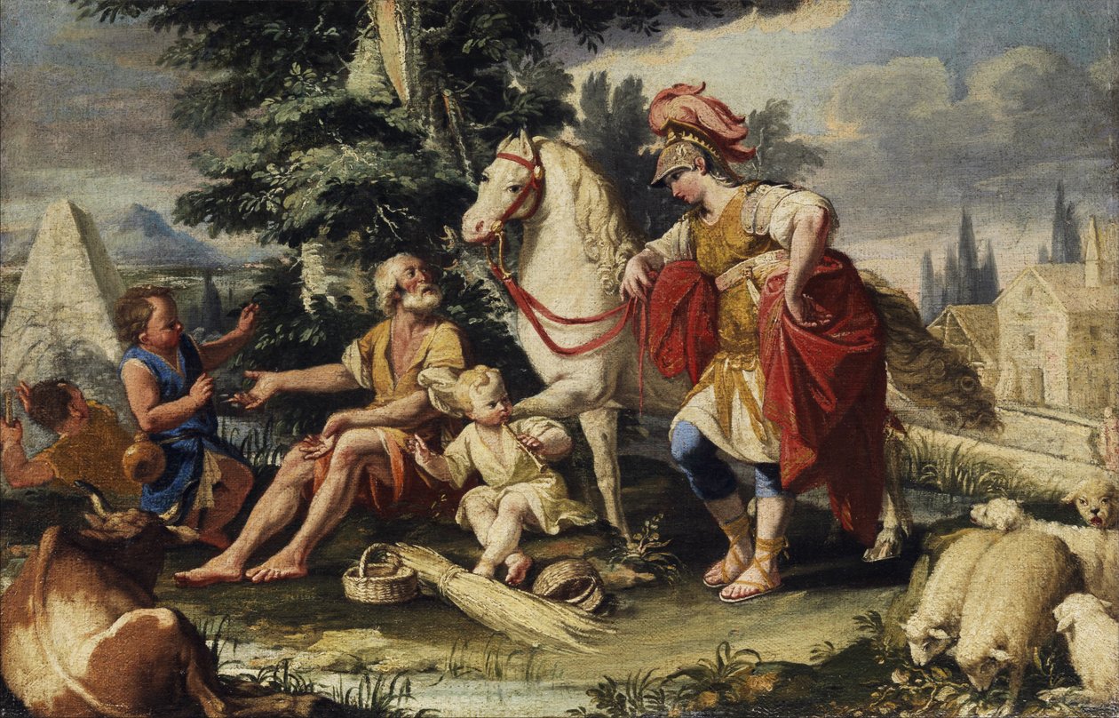 Alexander og en filosof av Unbekannt Unbekannt