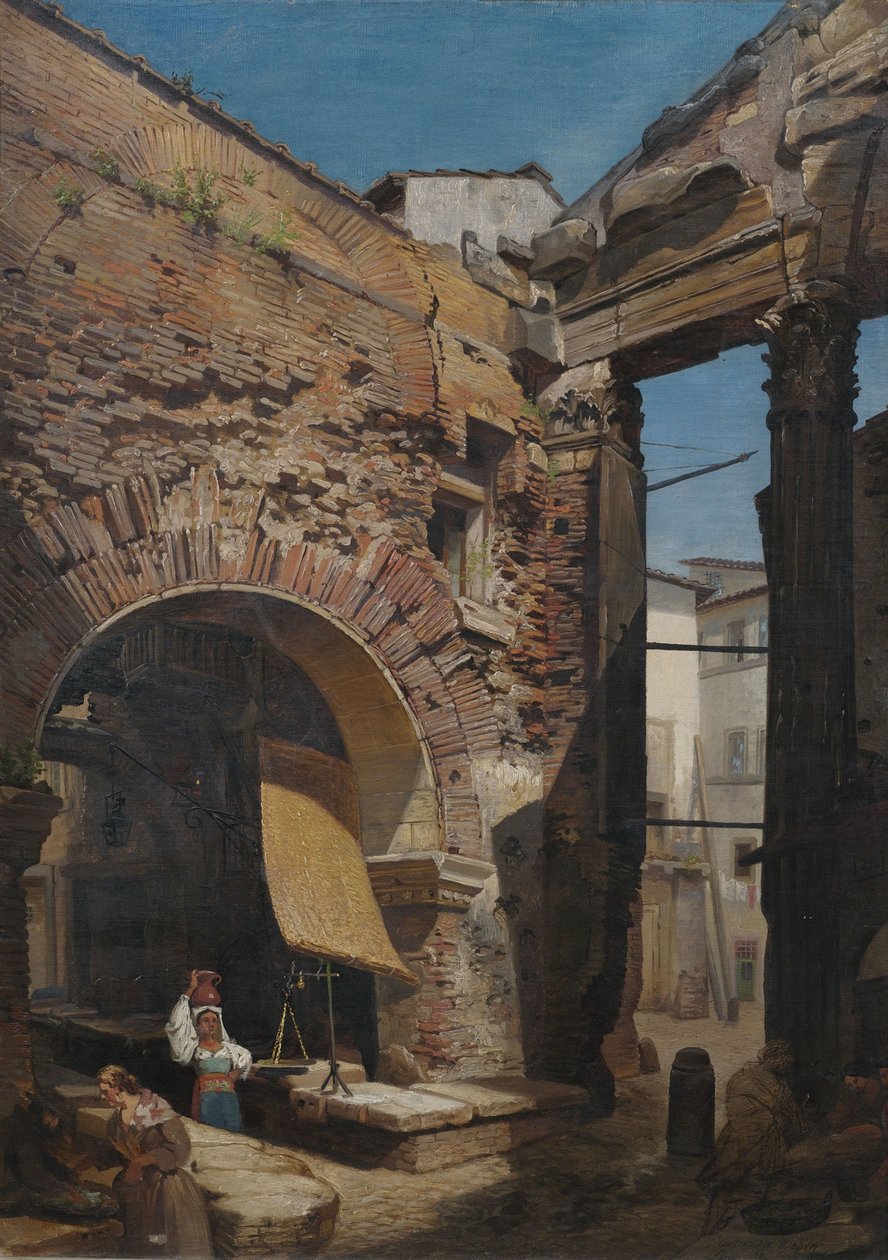 Buen ved Portico of Octavia i Roma. av Unbekannt Unbekannt
