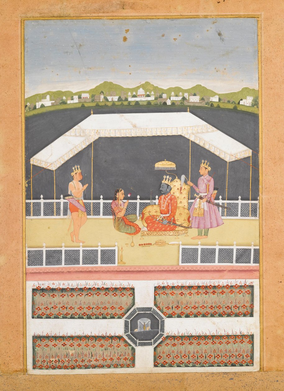 Hanuman gir Rama respekt av Unbekannt Unbekannt