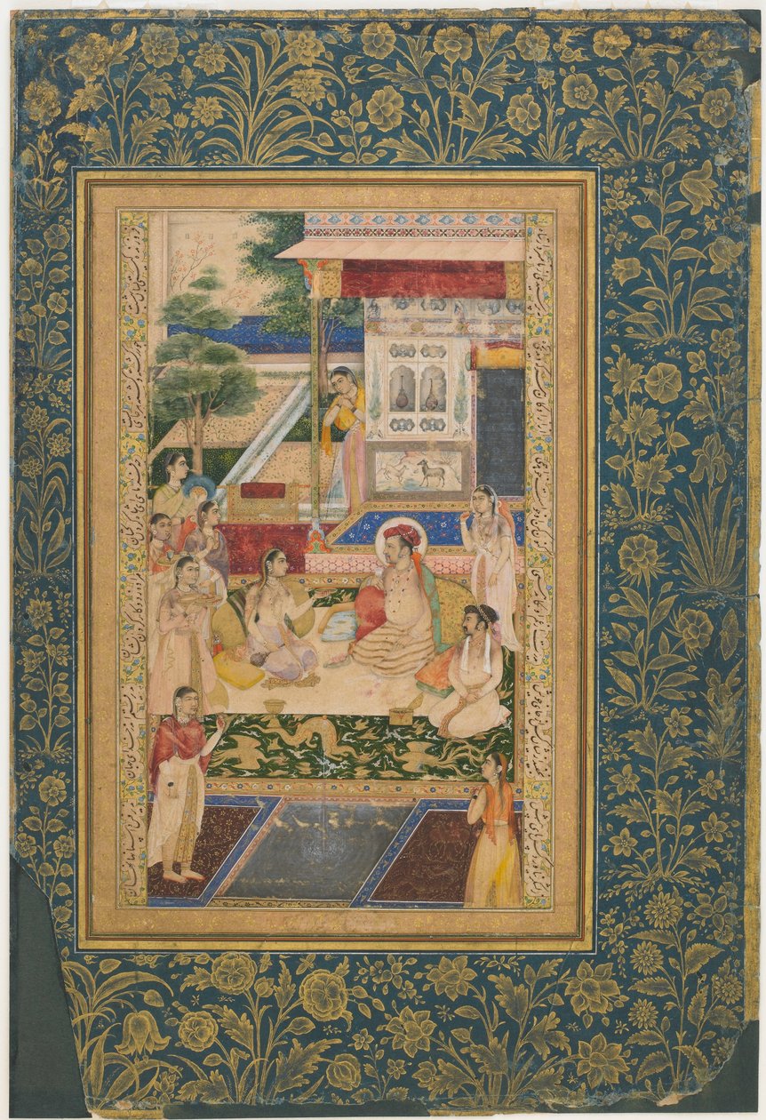 Jahangir og prins Khurram med Noor Jahan av Unbekannt Unbekannt