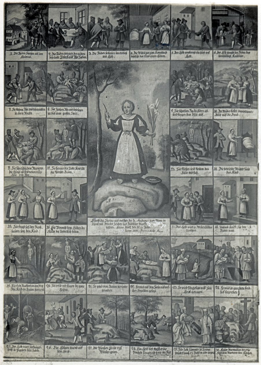 Jødisk ritualmordhistorie som avbildet i kirken Judenstein, Østerrike av Unbekannt Unbekannt