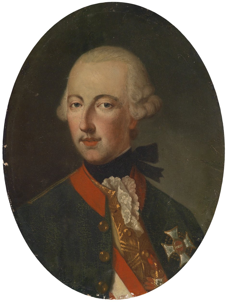 Keiser Joseph II i uniform med medaljer av Unbekannt Unbekannt