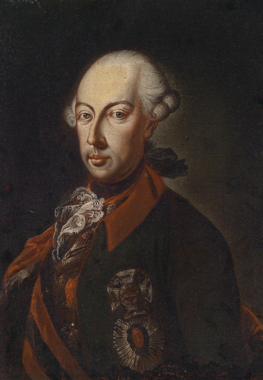 Kaiser Joseph II. in der Uniform des Chevauxleger Regiments Nr 1 av Unbekannt Unbekannt