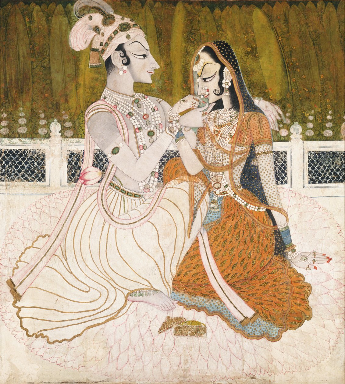 Krishna og Radha av Unbekannt Unbekannt