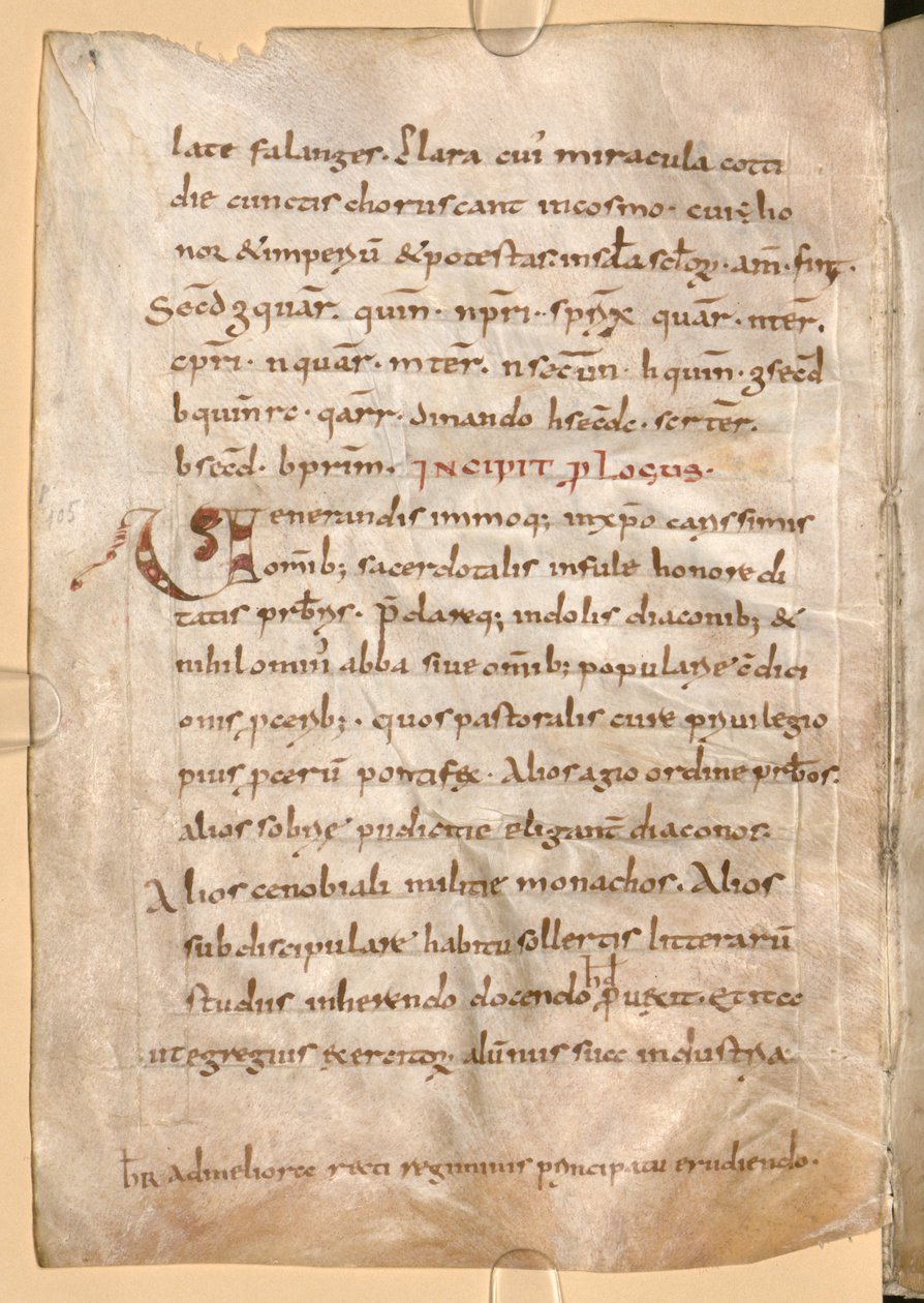 MS Clm 1086, folio 71v. Inkluderer krypteringen med Hygeburgs navn av Unbekannt Unbekannt