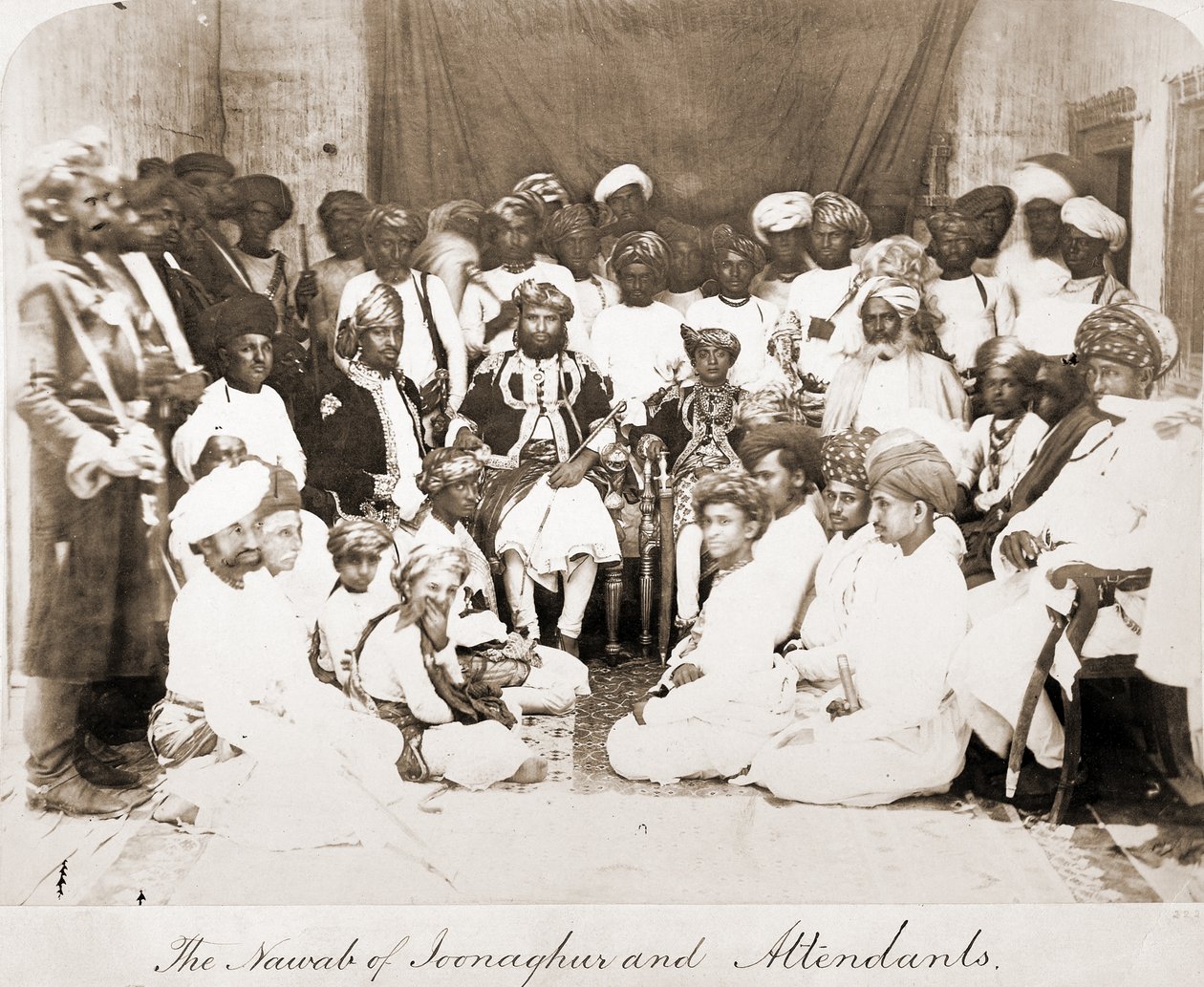 Mahabat Khan (1851-1882), Nawab fra Junagarh, 1870-årene av Unbekannt Unbekannt