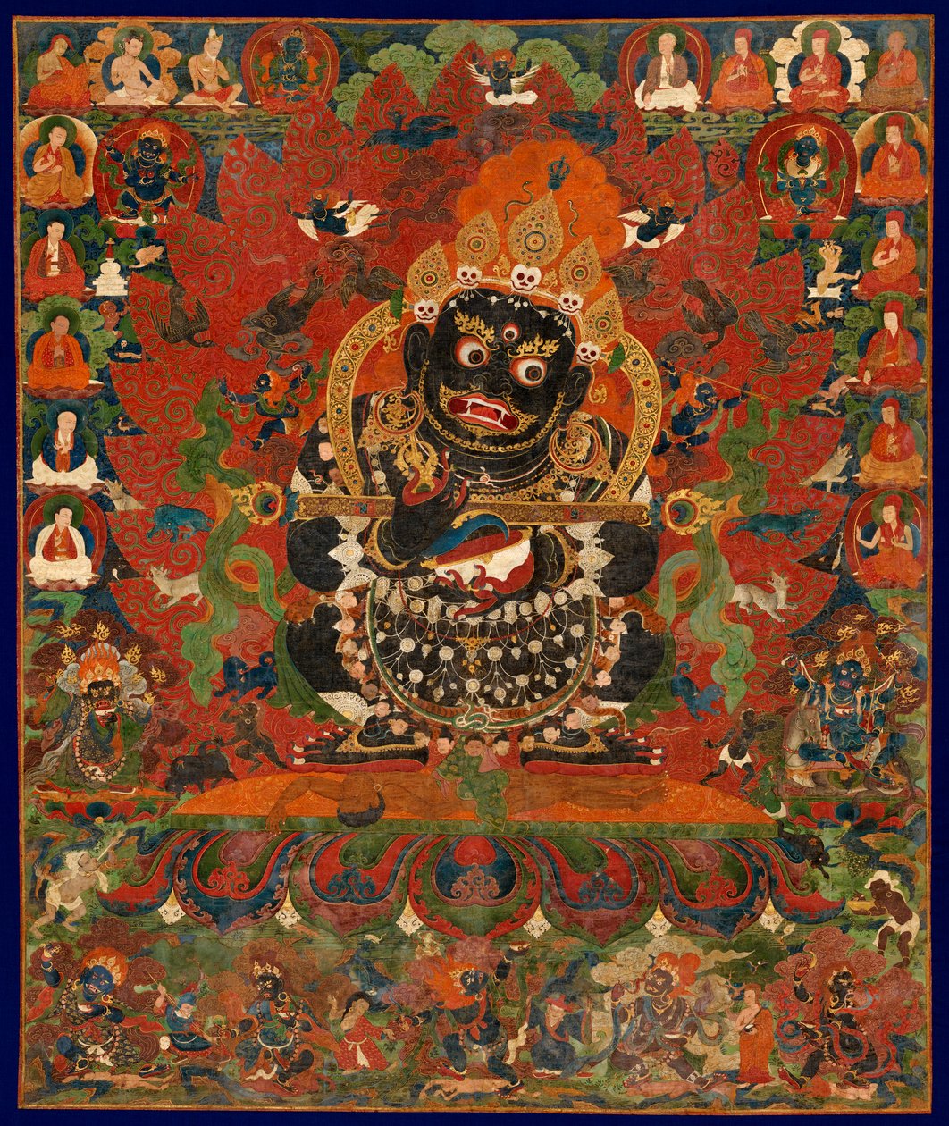 Mahakala, teltets beskytter, Sentral-Tibet. av Unbekannt Unbekannt