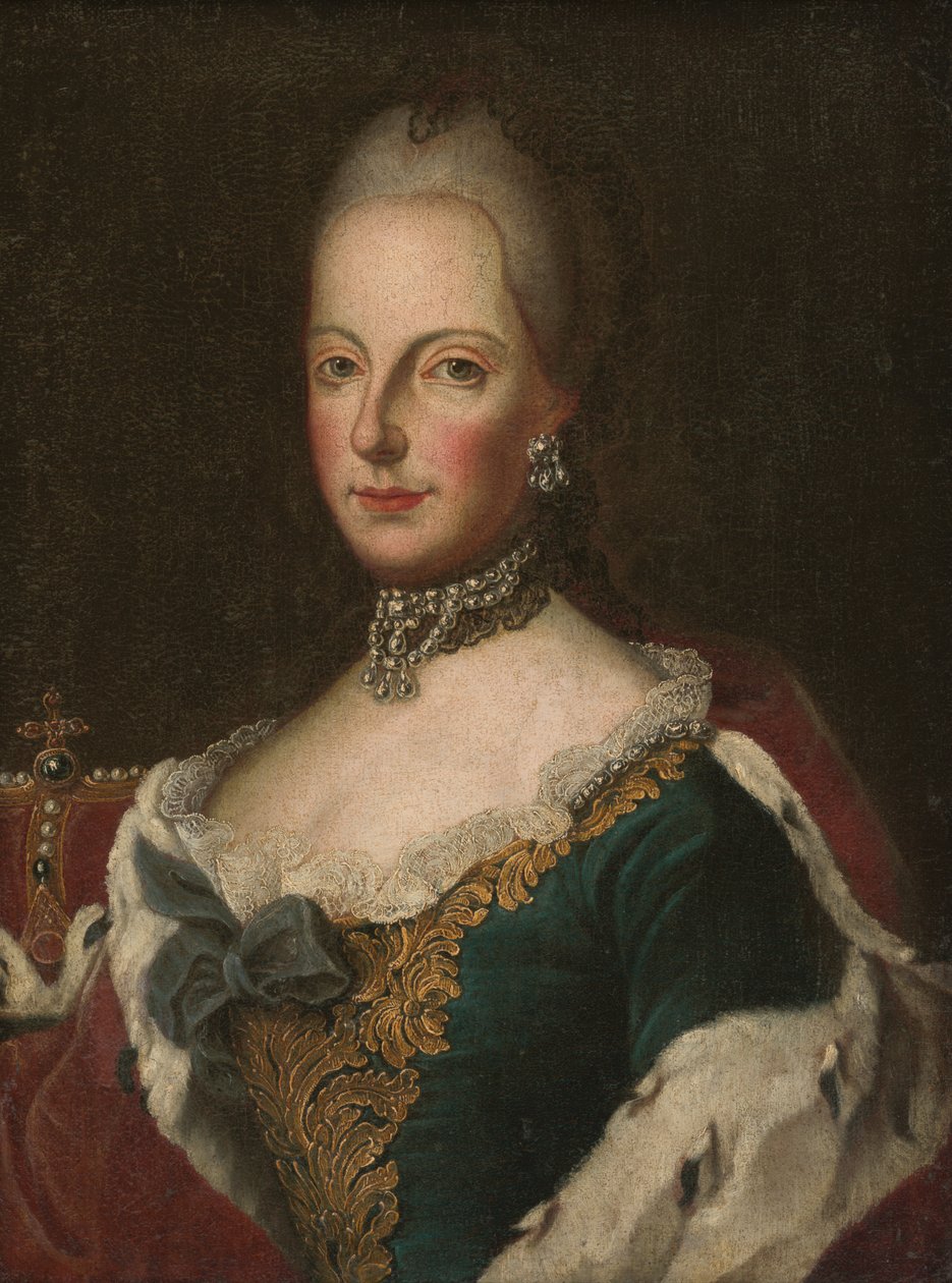 Portrett av Maria Theresa av Unbekannt Unbekannt