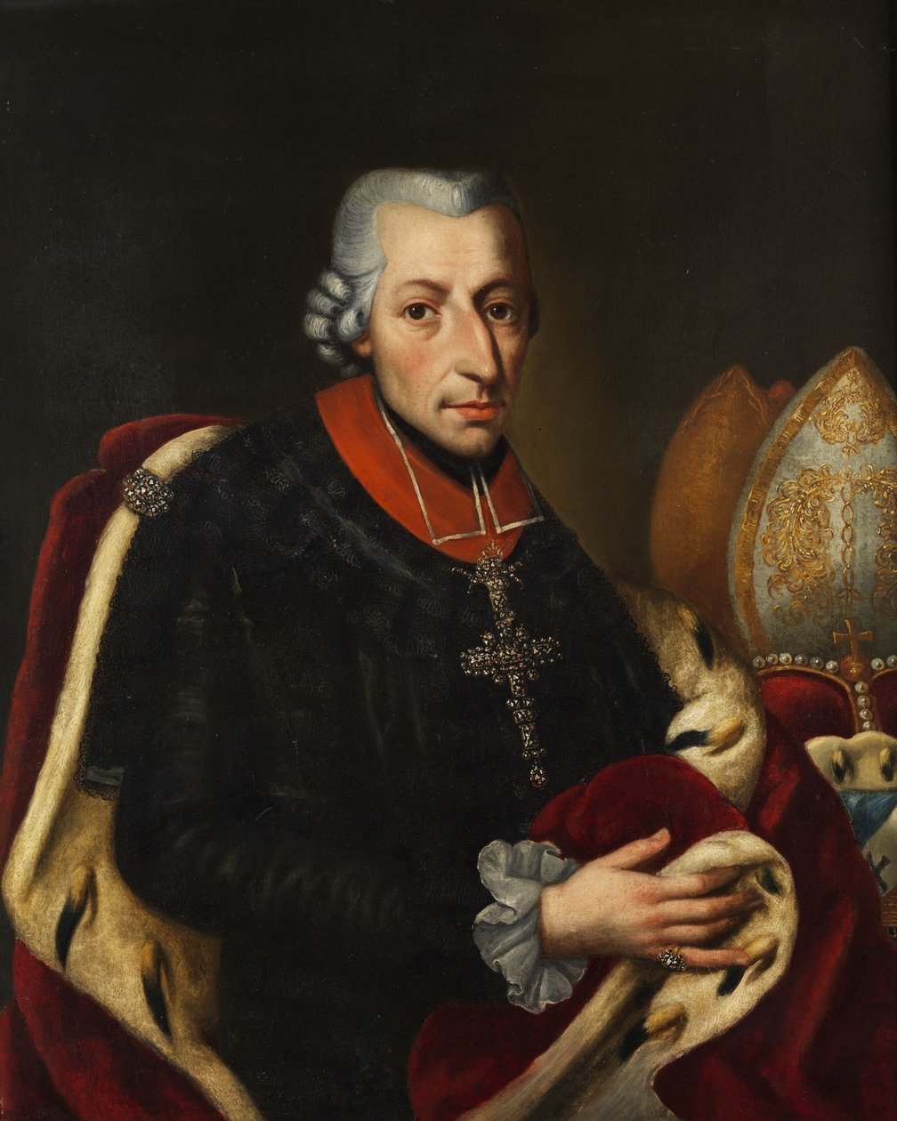 Portrett av Franz Ludwig von Erthal, biskop av Bamberg og Würzburg av Unbekannt Unbekannt