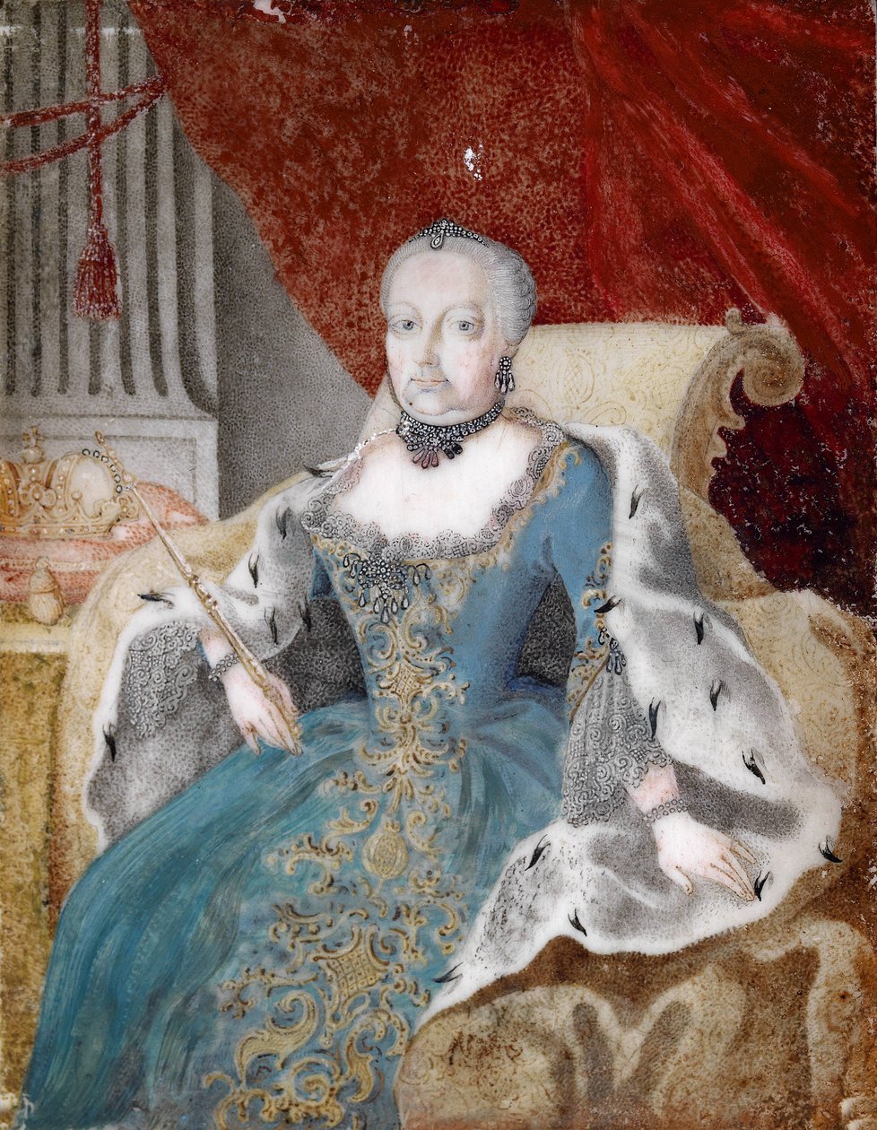 Portrett av Maria Theresia (1717-1780) av Unbekannt Unbekannt