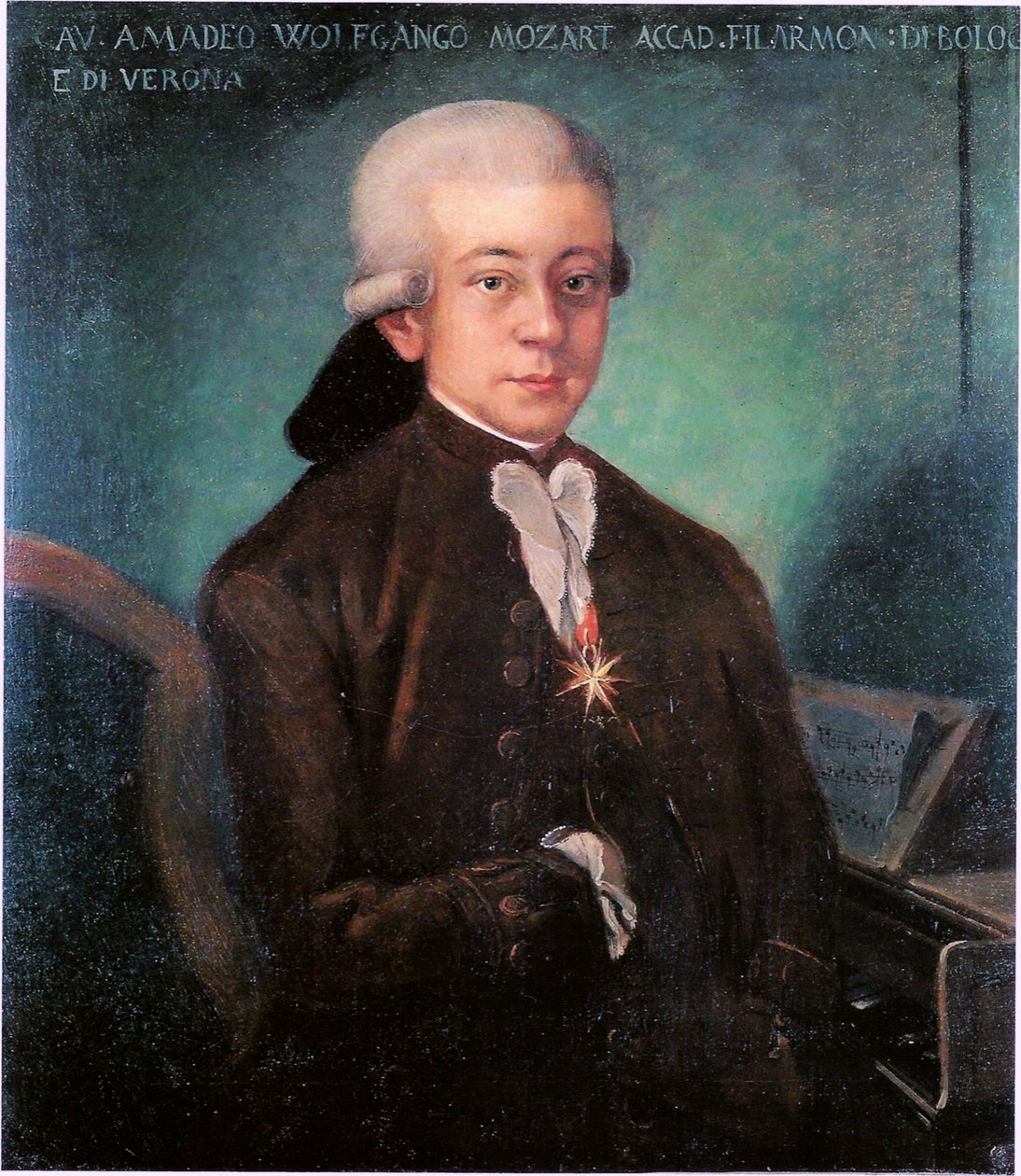 Portrett av Mozart (1756-1791) av Unbekannt Unbekannt