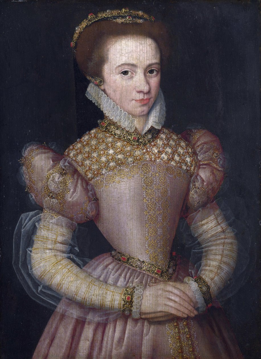 Portrett av en dame av Unbekannt Unbekannt