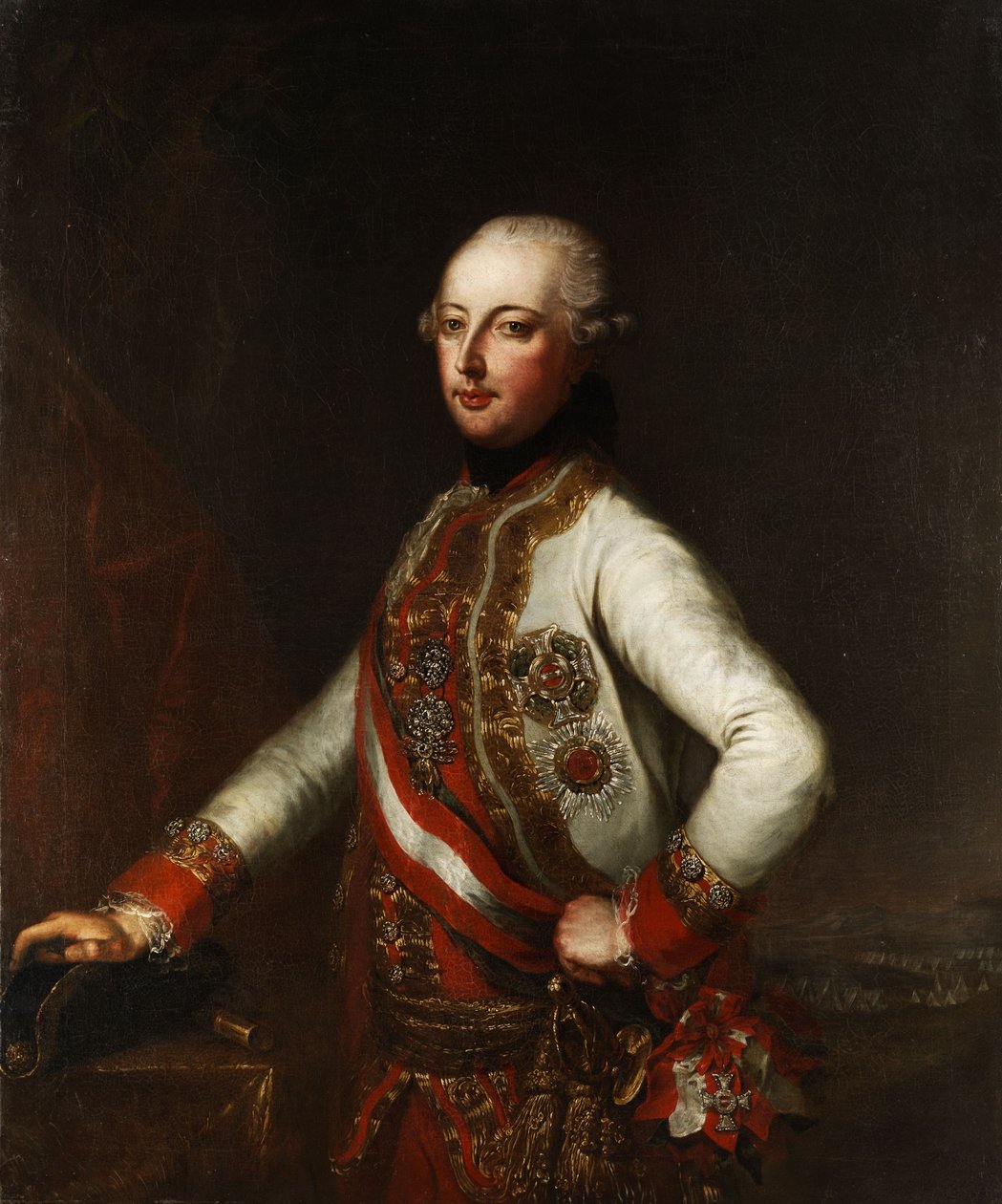 Portrett, sannsynligvis Joseph II, den hellige romerske keiseren av Unbekannt Unbekannt
