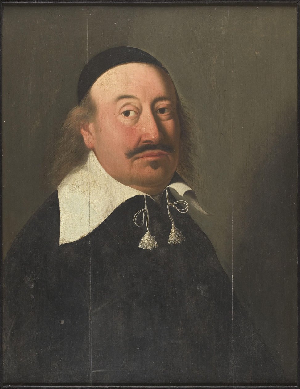 Professor Petrus Moll 1647-1669 olje på panel av Unbekannt Unbekannt