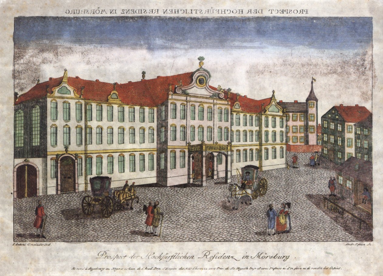 Utsikt for prinsens bolig i Mörsburg. av Unbekannt Unbekannt