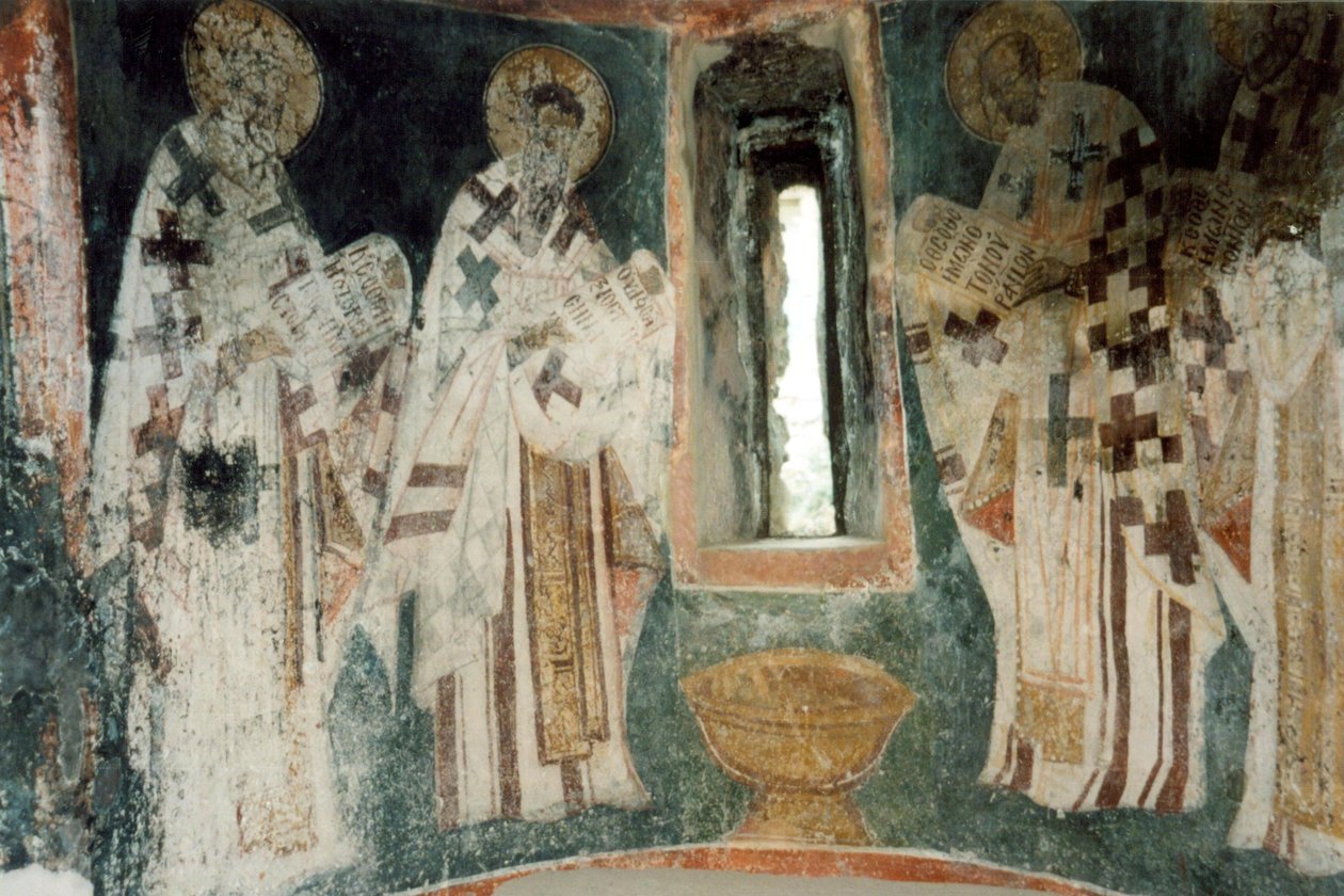 Saint Nicholas Bolnichki Church Fresco av Unbekannt Unbekannt