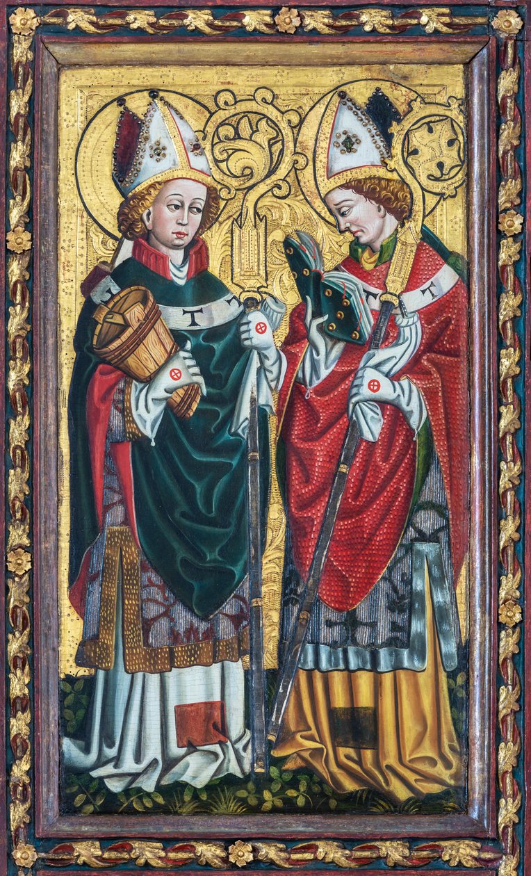 Saint Rupert (med salttønnen) og en annen biskop av Unbekannt Unbekannt