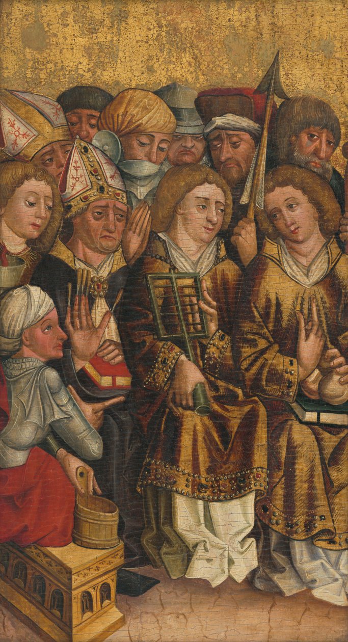 Den hellige Egidius blant de hellige av Unbekannt Unbekannt