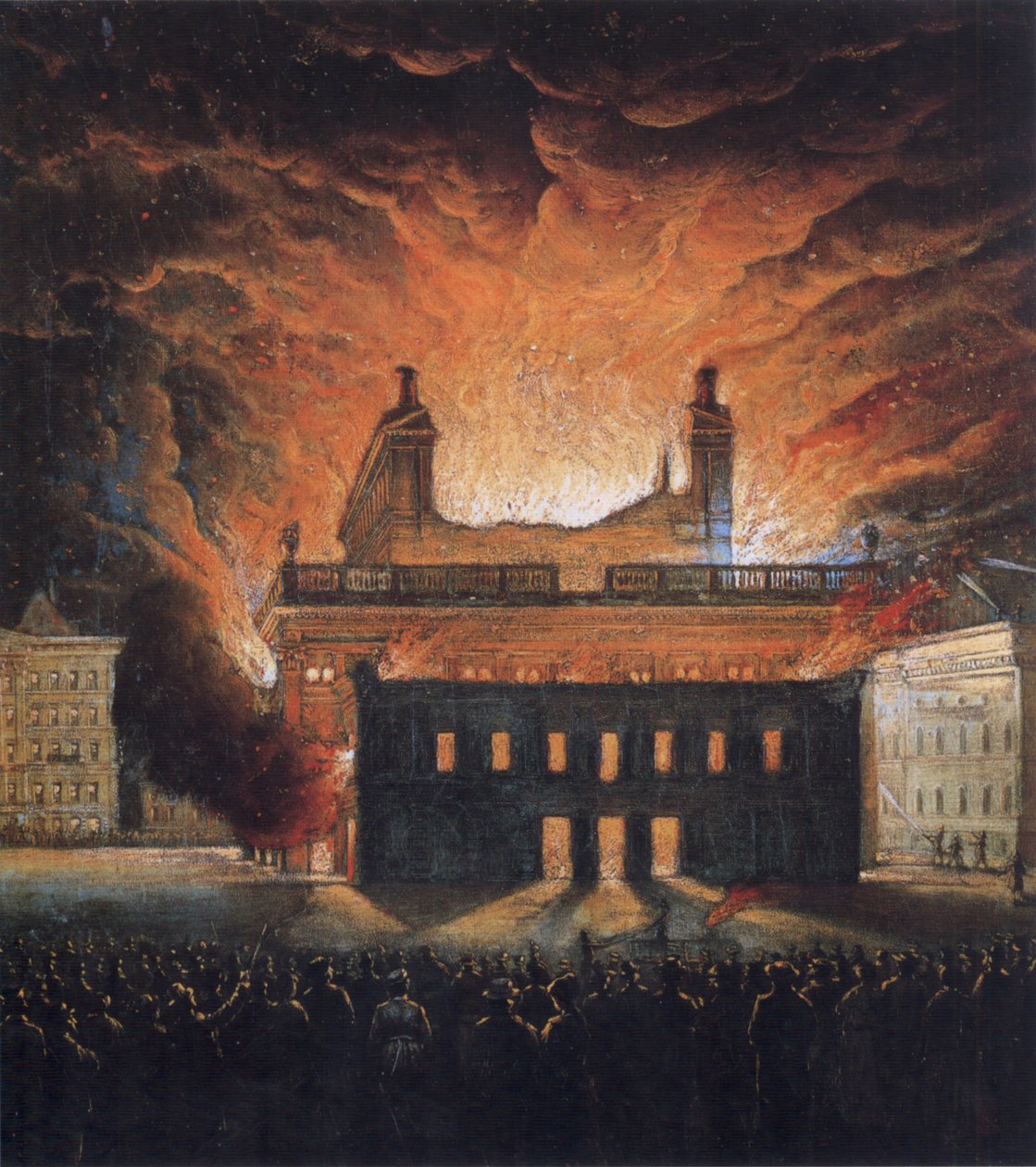 Teaterbrann på 1800 -tallet av Unbekannt Unbekannt
