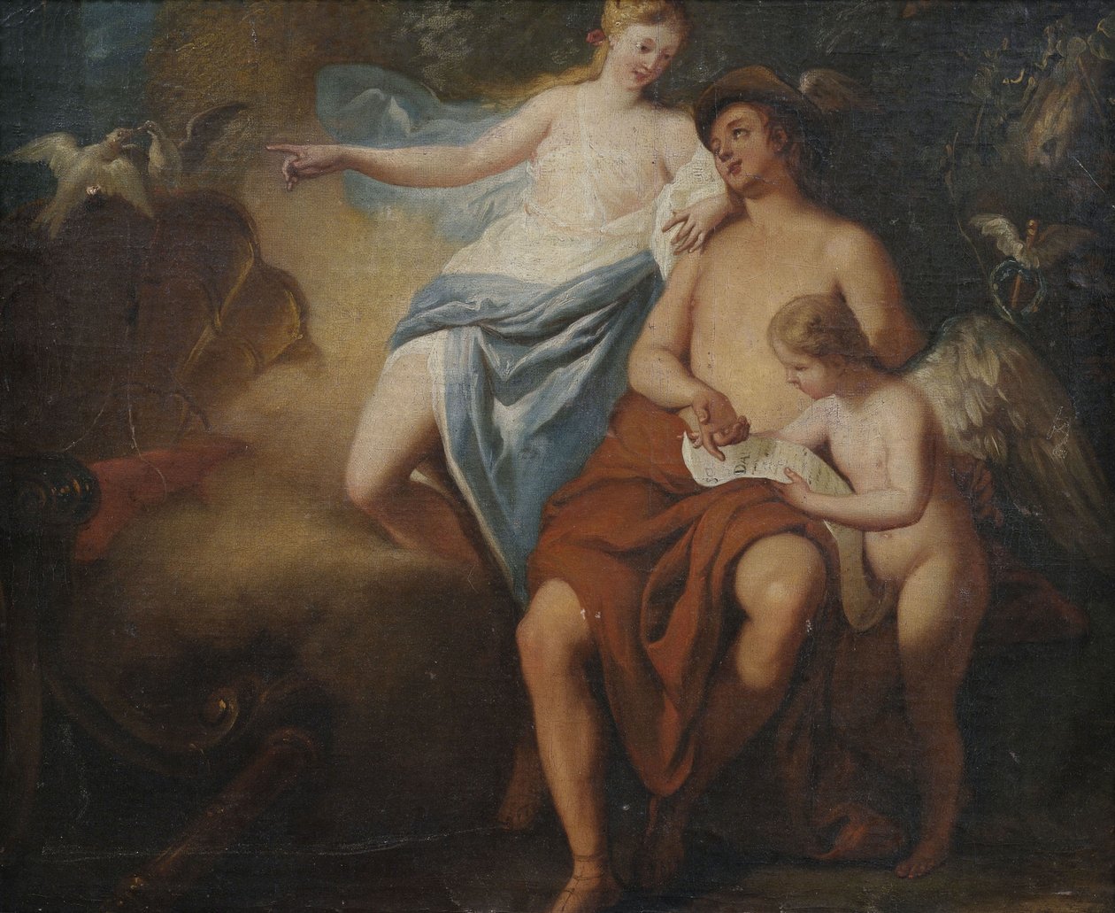 Venus, Merkur og Amor av Unbekannt Unbekannt
