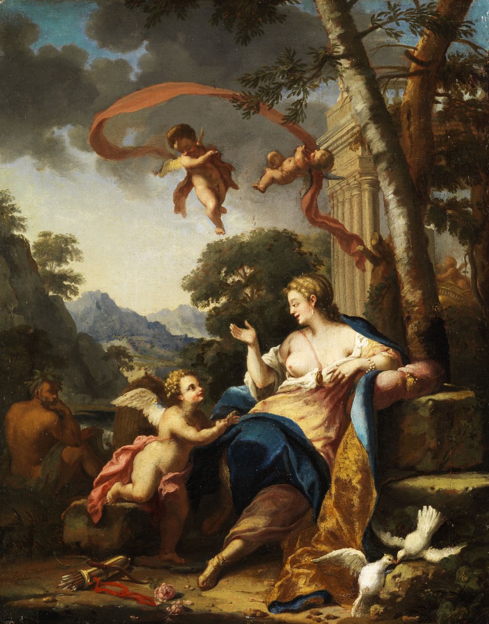 Venus og Amor av Unbekannt Unbekannt