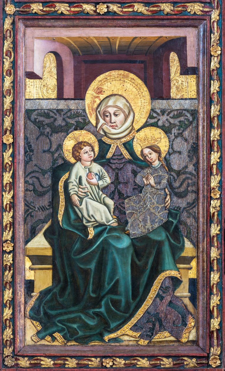 Jomfru og barn med Saint Anne av Unbekannt Unbekannt