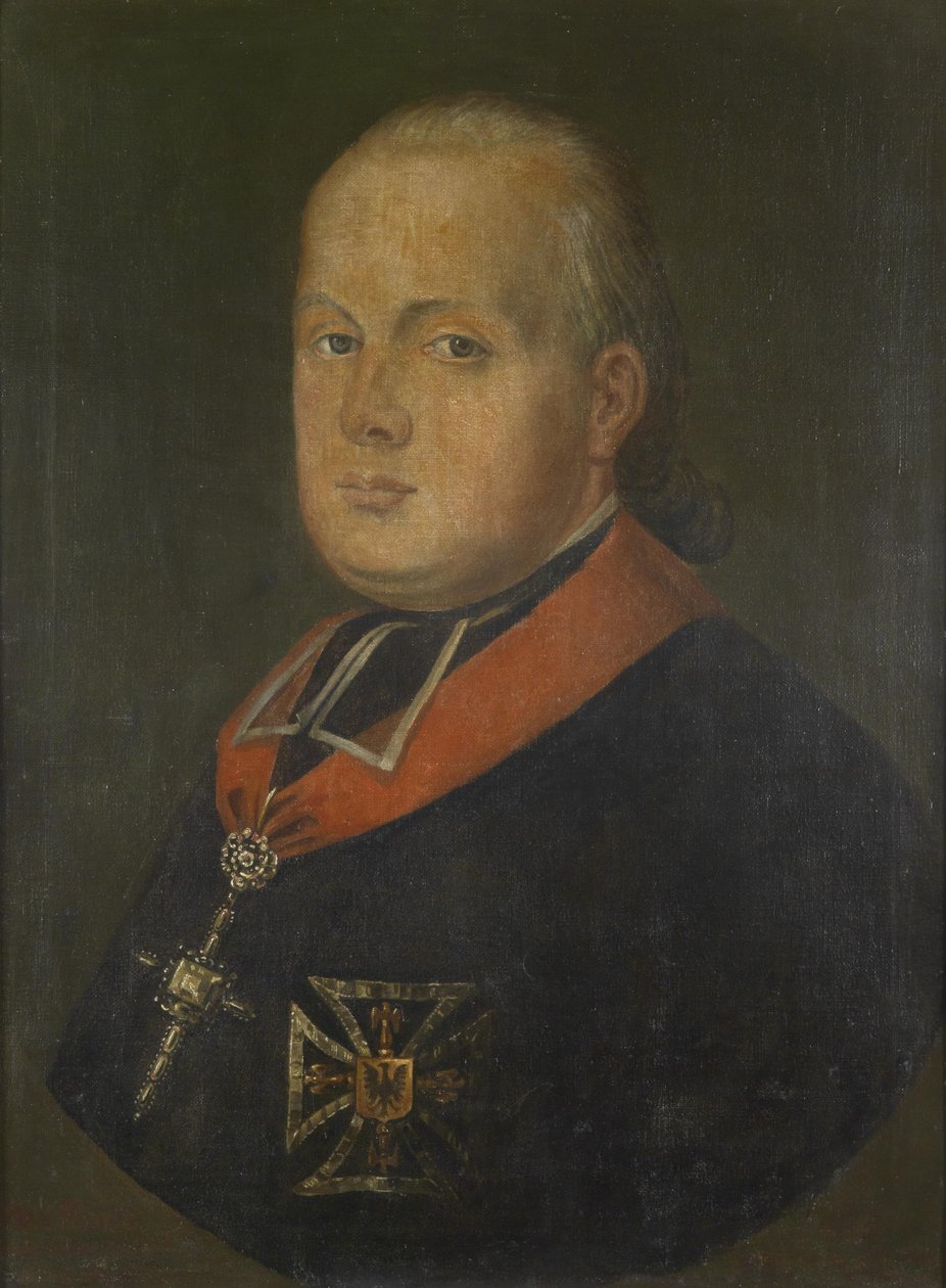 Erkehertug Maximilian Franz av Østerrike, portrett som valg-erkebiskop av Köln og høy og tysk mester av Unbekannt Unbekannt