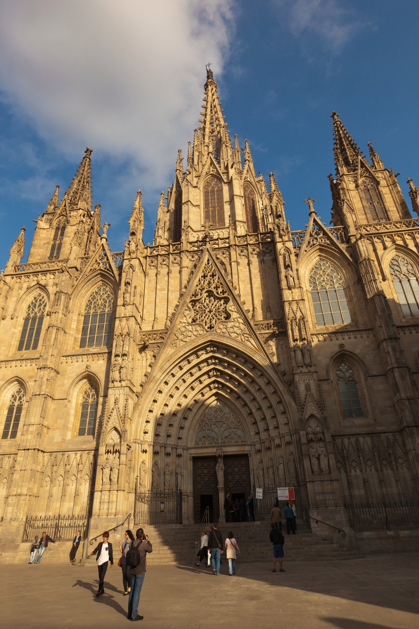 Barcelona, Spania. Den gotiske katedralen. av Unbekannt Unbekannt