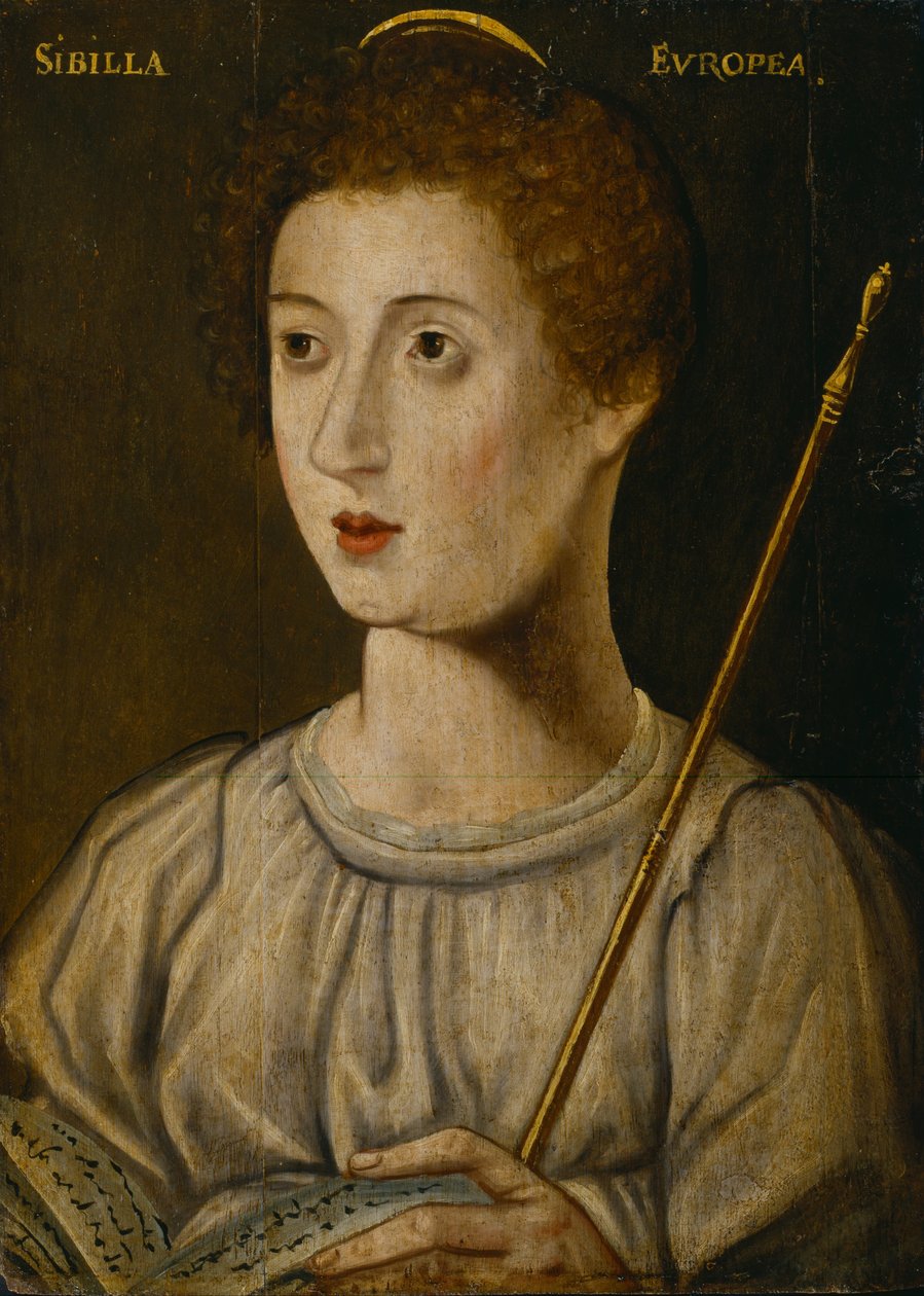 British School - European Sibyl av Unbekannt Unbekannt