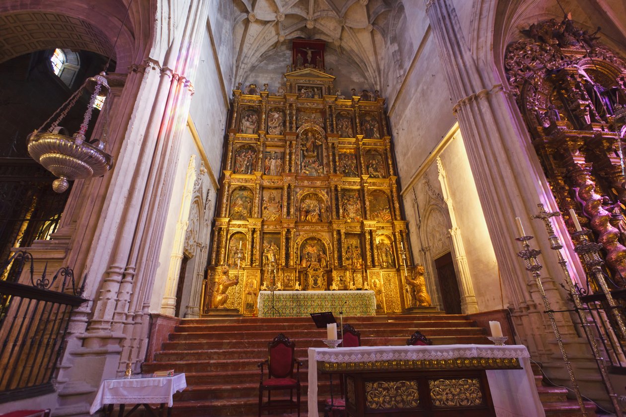 Carmona, Sevilla-provinsen, Spania. Interiør av Prioral de Santa Maria. Priory of Santa Maria. av Unbekannt Unbekannt