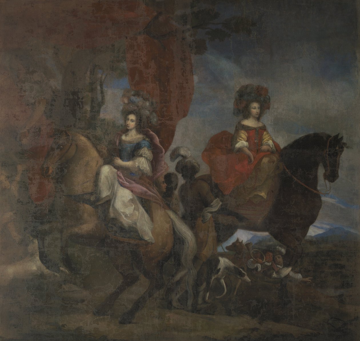Claudia Margherita Scaglia di Verrua marquise del Maro og Ludovica Maria av Unbekannt Unbekannt