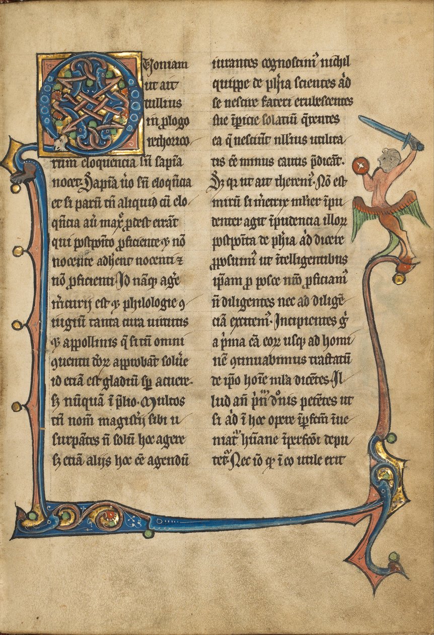 Dekorert Initial Q av Unbekannt Unbekannt