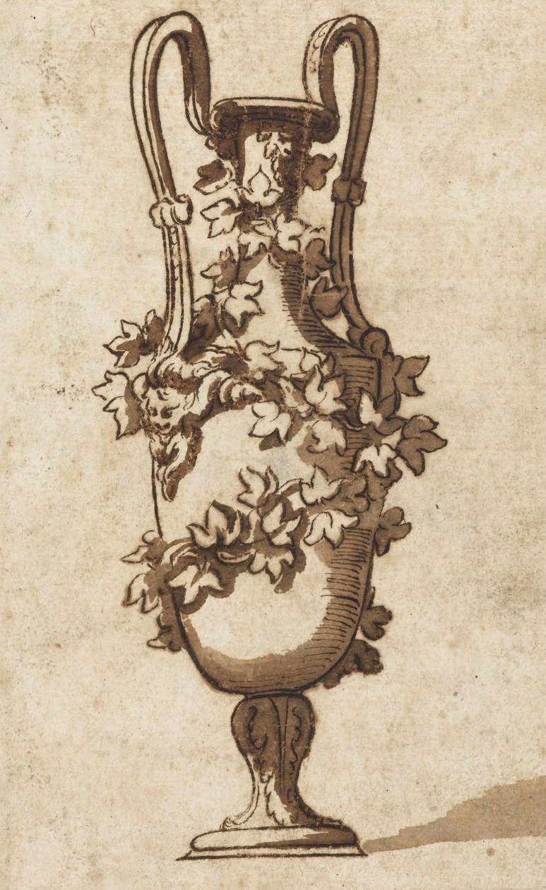 Design for en dekorativ vase av Unbekannt Unbekannt