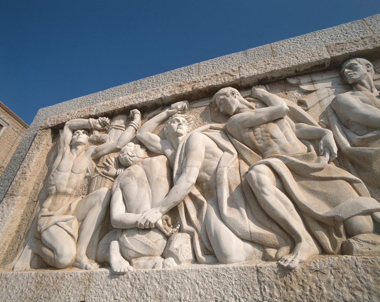 Detalj av monumentet til seier av Juan de Avalos (1911-2006) 1961 av Unbekannt Unbekannt