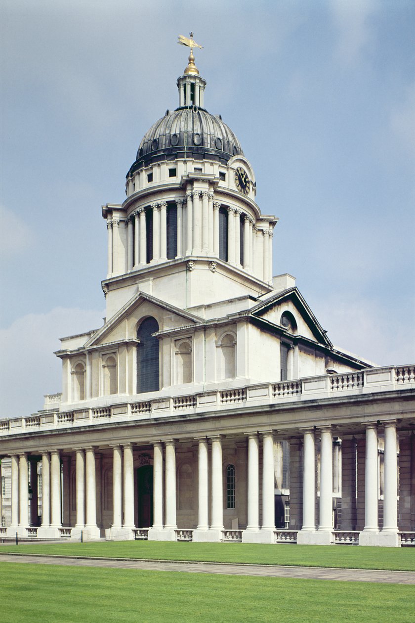 Eksteriør av Painted Hall, Old Royal Naval College, Greenwich, London av Unbekannt Unbekannt