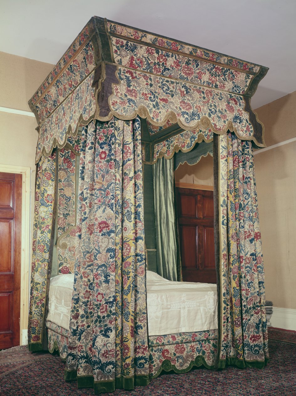 Himmelseng med broderte oppheng, ca. 1702-10 av Unbekannt Unbekannt