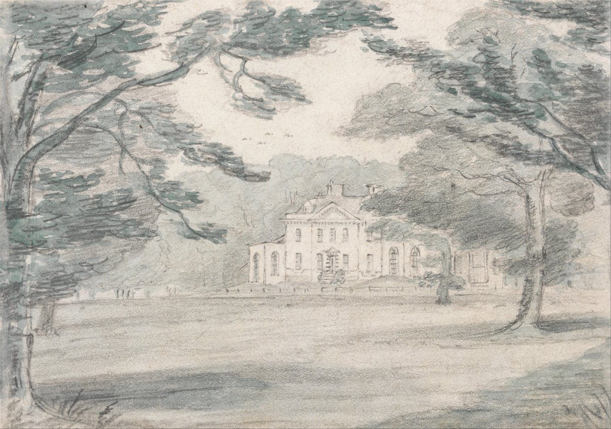 Havering Bower, Essex (A View of a Country Mansion) av Unbekannt Unbekannt