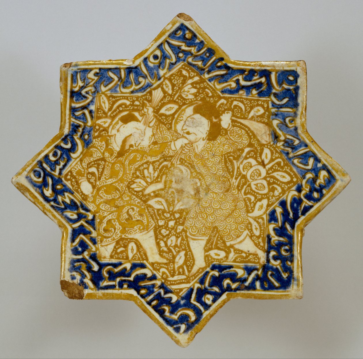 Iransk - Star Tile with Combat Scene av Unbekannt Unbekannt