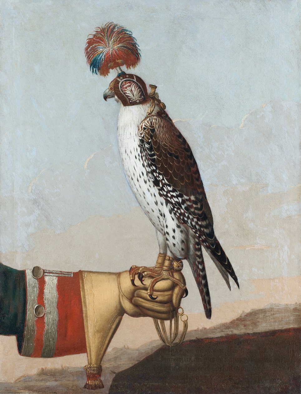 Islandsk gyrfalcon av Unbekannt Unbekannt
