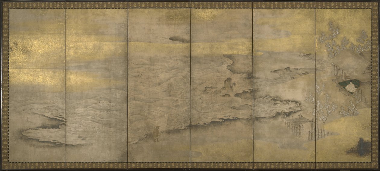 Japansk, Momoyama -periode (1573–1615) - En eksil keiser på Okinoshima av Unbekannt Unbekannt