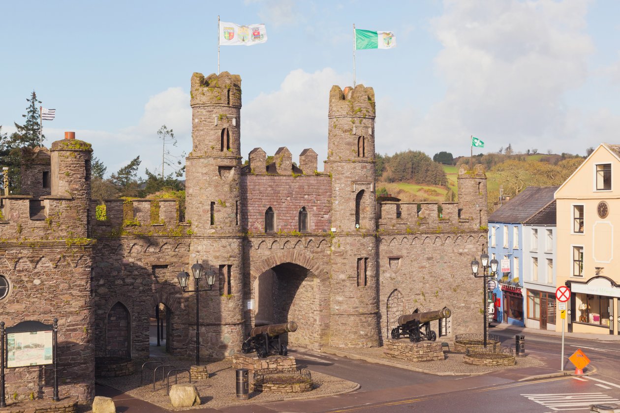 Macroom, West Cork, Irland. Slottet av Unbekannt Unbekannt