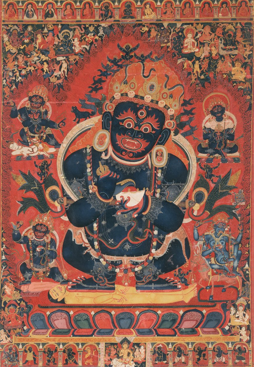 Maker ukjent, sentraltibetansk - Mahakala, teltets beskytter av Unbekannt Unbekannt