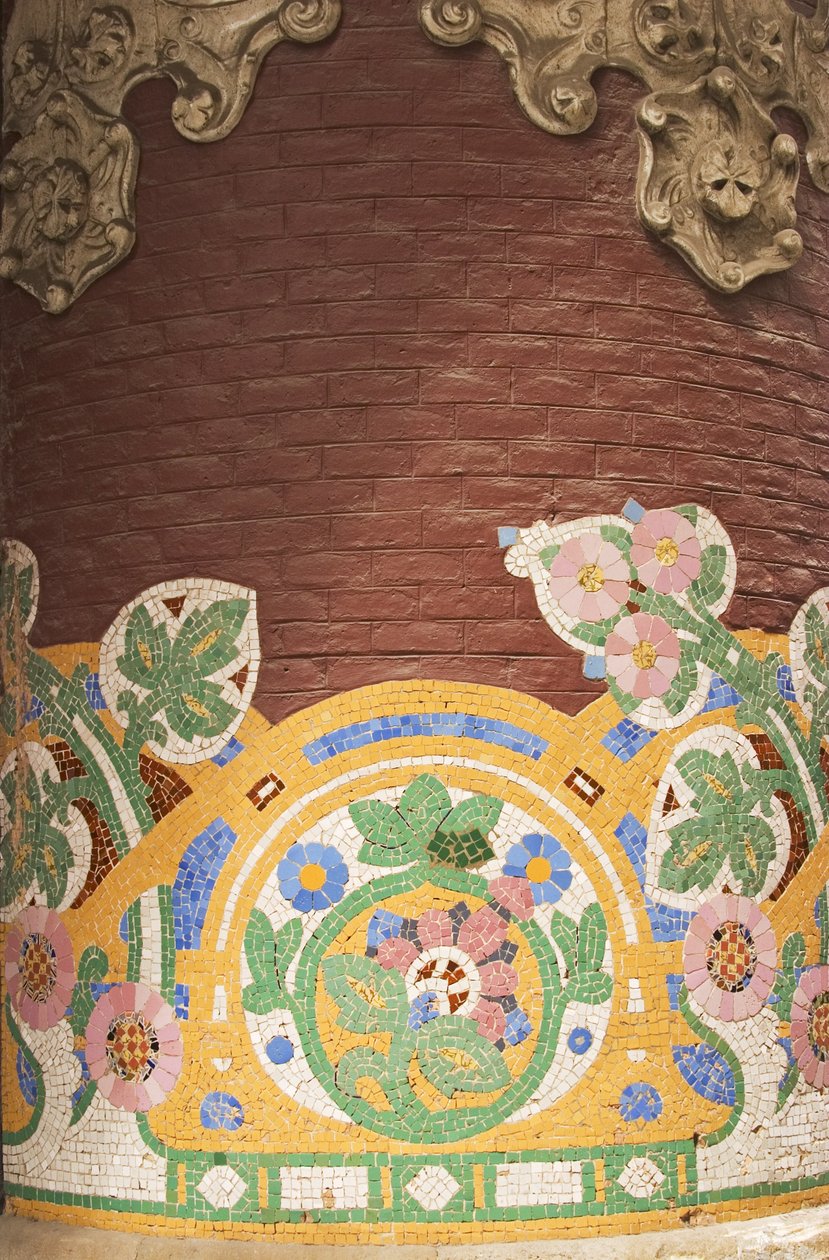 Mosaikkdetalj, 1908 av Unbekannt Unbekannt