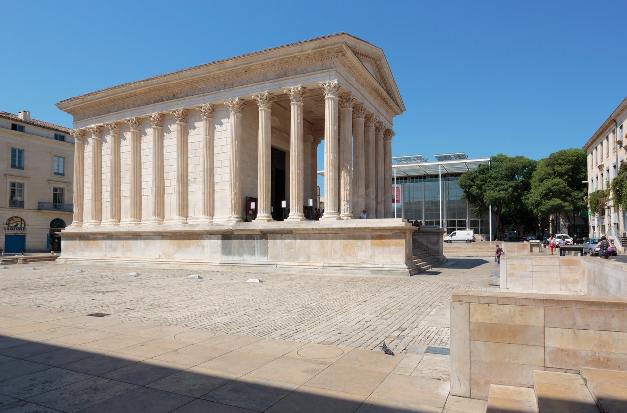Nimes, Frankrike. Firkantet hus. av Unbekannt Unbekannt