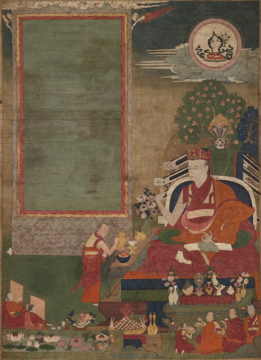 Kunstens beskytter, Situ Panchen Chokyi Jungne (1699-1774) av Unbekannt Unbekannt