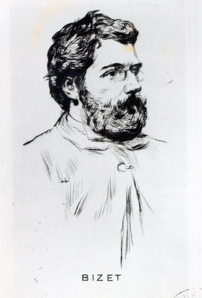 Portrett av Georges Bizet (1838-75) av Unbekannt Unbekannt